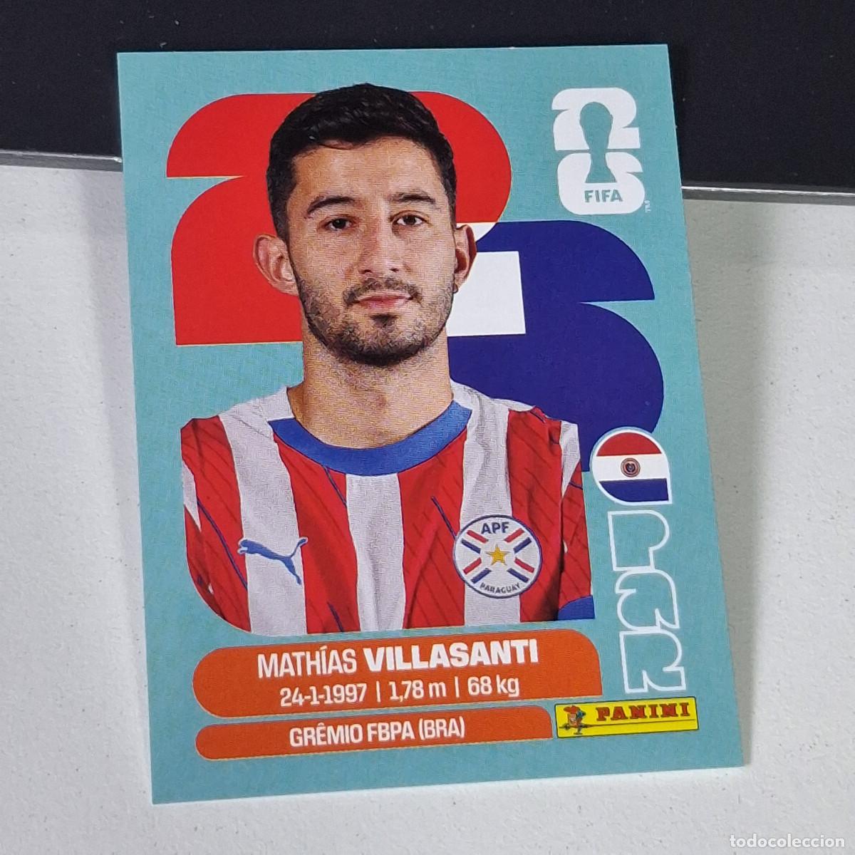 Cromos de F&uacute;tbol: B2 PAR9 MATH&Iacute;AS VILLASANTI 9 PARAGUAY PAR MUNDIAL FIFA WORLD CUP 2026 STICKER PANINI