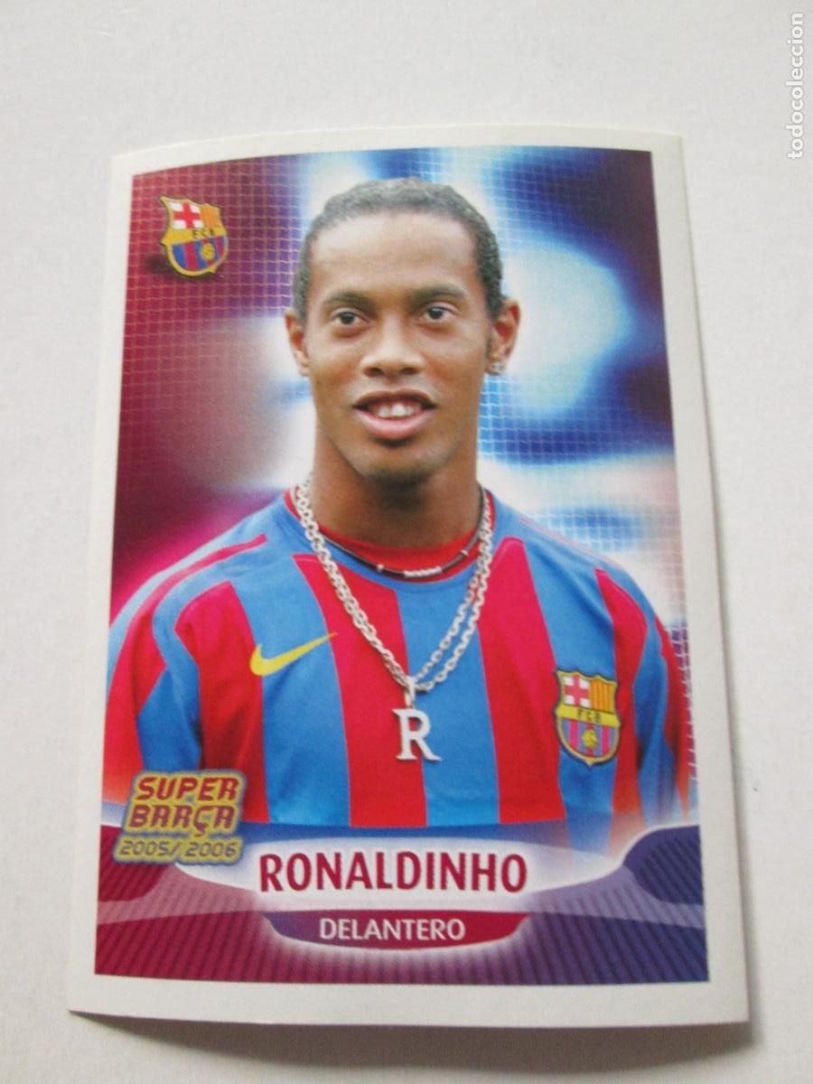 Cromos de F&uacute;tbol: #33 RONALDINHO BARCELONA 05 06 SUPER BAR&Ccedil;A 2005 2006 PANINI CROMO SIN PEGAR