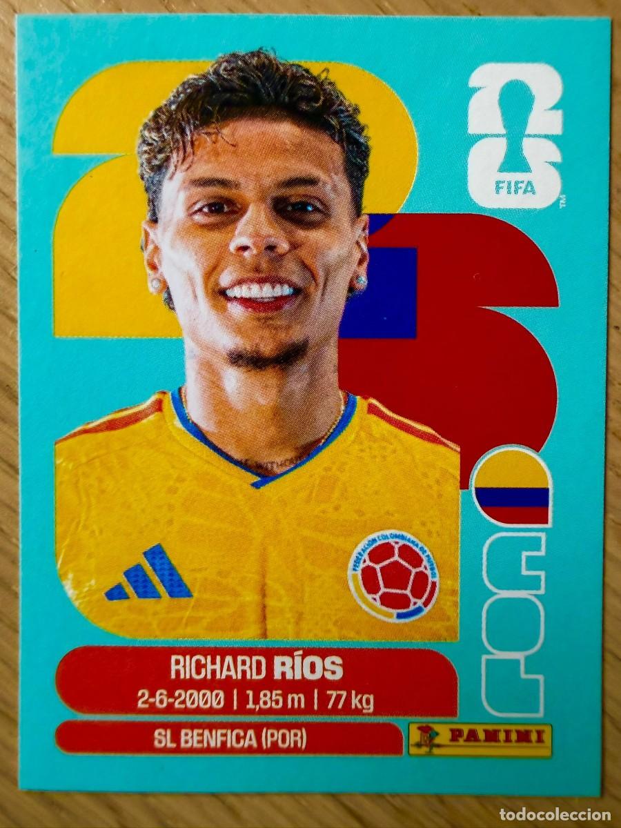 Cromos de F&uacute;tbol: COL12 COL 12 RICHARD RIOS COLOMBIA MUNDIAL FIFA WORLD CUP 2026 26 STICKER CROMO PANINI SIN PEGAR