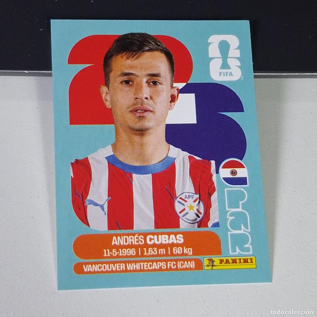 Cromos de F&uacute;tbol: B2 PAR12 ANDR&Eacute;S CUBAS 12 PARAGUAY PAR MUNDIAL FIFA WORLD CUP 2026 STICKER PANINI