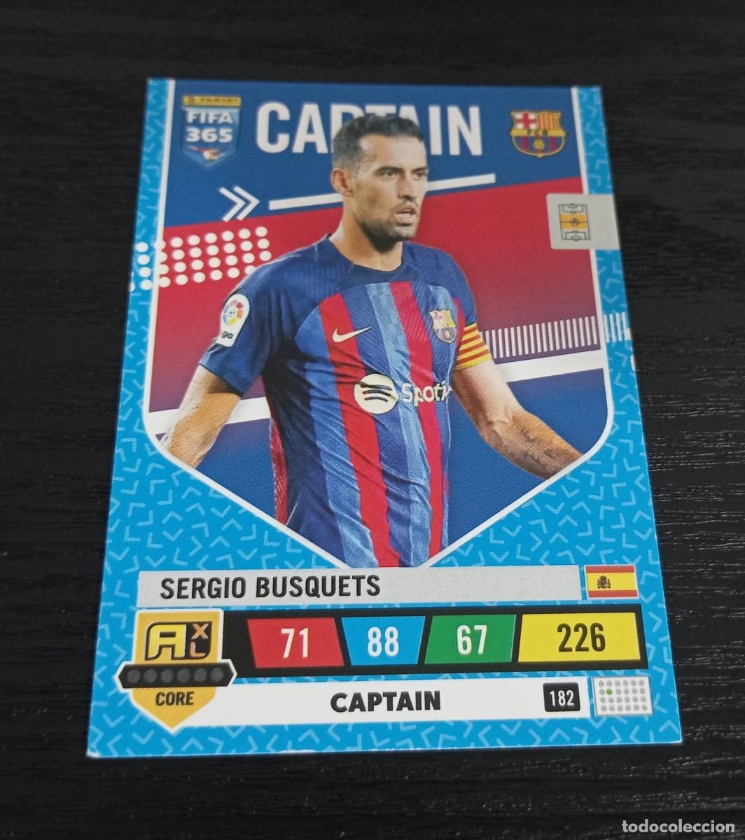 Cromos de F&uacute;tbol: -ADRENALYN FIFA 365 2023 : 182 BUSQUETS ( BARCELONA ) -- CAPTAIN --