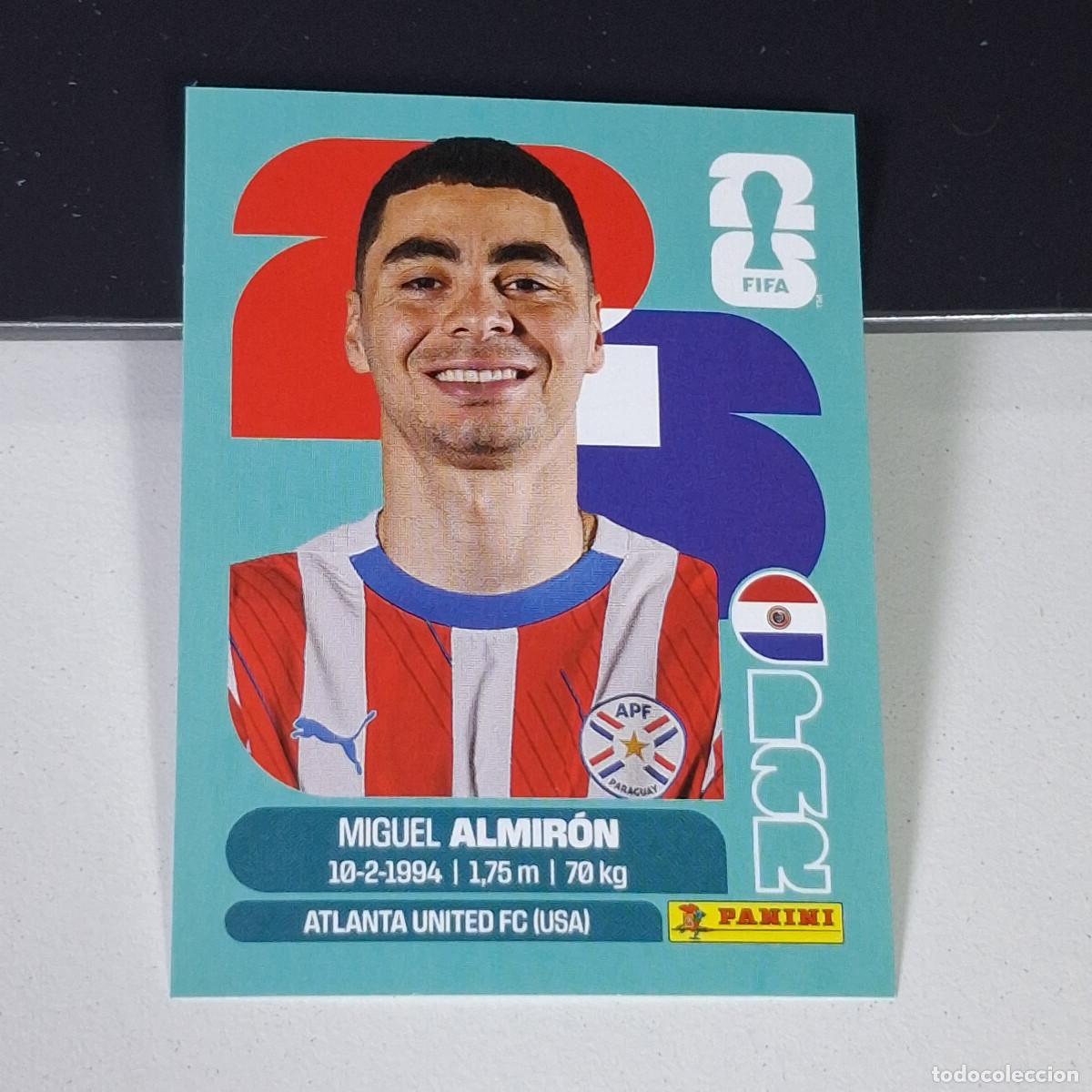 Figurine di Calcio: B2 PAR17 MIGUEL ALMIR&Oacute;N 17 PARAGUAY PAR MUNDIAL FIFA WORLD CUP 2026 STICKER PANINI