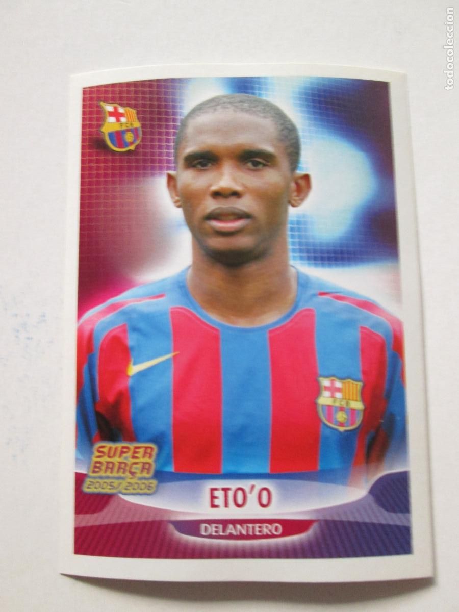 Figurine di Calcio: #31 ETO'O BARCELONA 05 06 SUPER BAR&Ccedil;A 2005 2006 PANINI CROMO SIN PEGAR