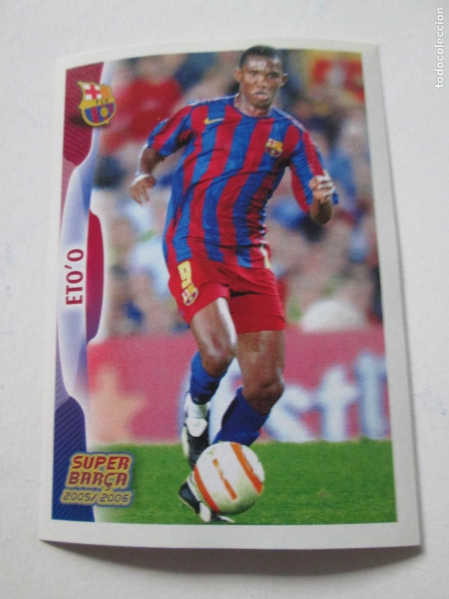 Figurine di Calcio: #32 ETO'O BARCELONA 05 06 SUPER BAR&Ccedil;A 2005 2006 PANINI CROMO SIN PEGAR