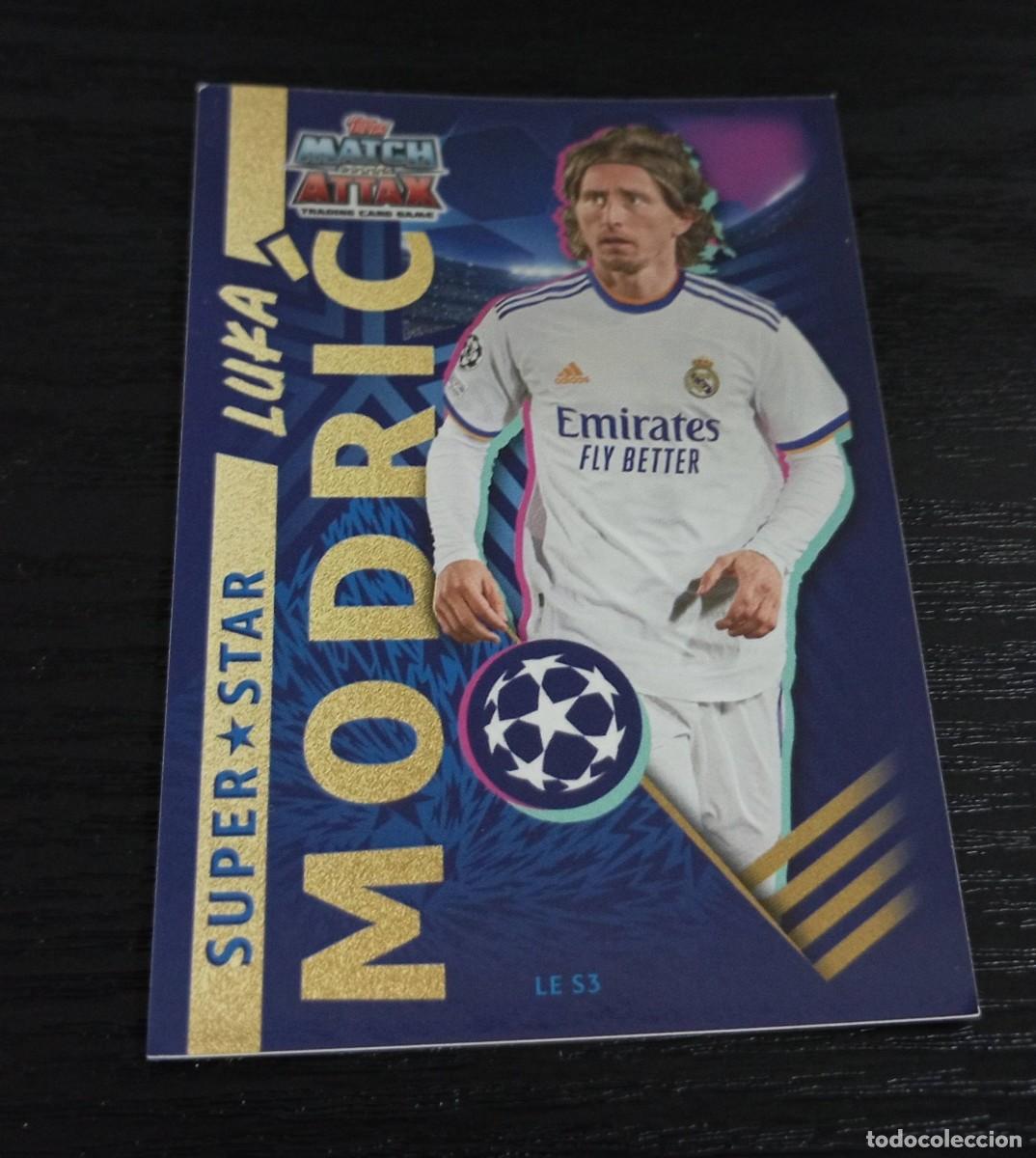 Cromos de F&uacute;tbol: -TOPPS CHAMPIONS LEAGUE 21-22 : LE S3 LUKA MODRID ( REAL MADRID ) -- SUPER STAR MATCH ATTAX --