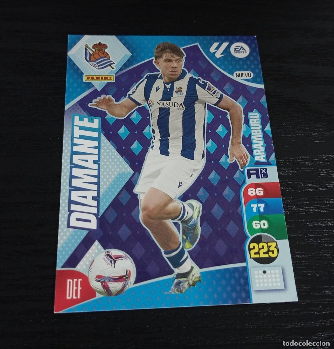 Cromos de F&uacute;tbol: -ADRENALYN 24-25 : ARAMBURU ( REAL SOCIEDAD ) -- NUEVO DIAMANTE --
