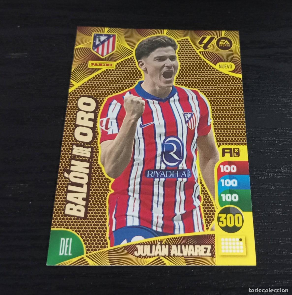 Cromos de F&uacute;tbol: -ADRENALYN 24-25 : JULIAN ALVAREZ ( AT.MADRID ) -- NUEVO BALON ORO --