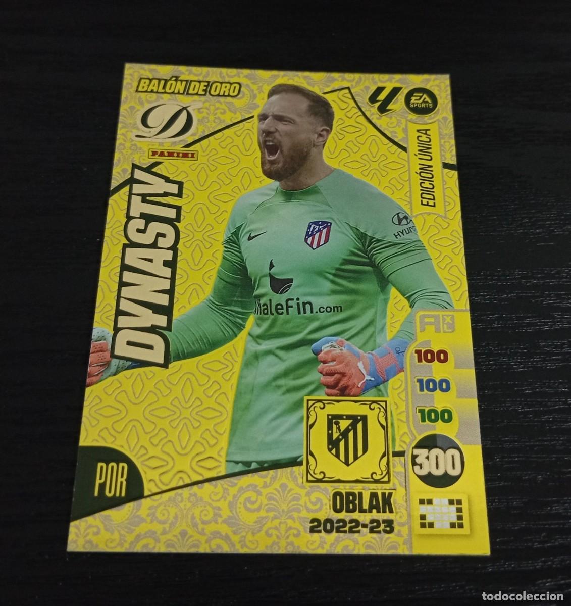 Football Stickers: -ADRENALYN 24-25 : OBLAK ( AT.MADRID ) -- BALON ORO DYNASTY2022-23 -- EDICION UNICA