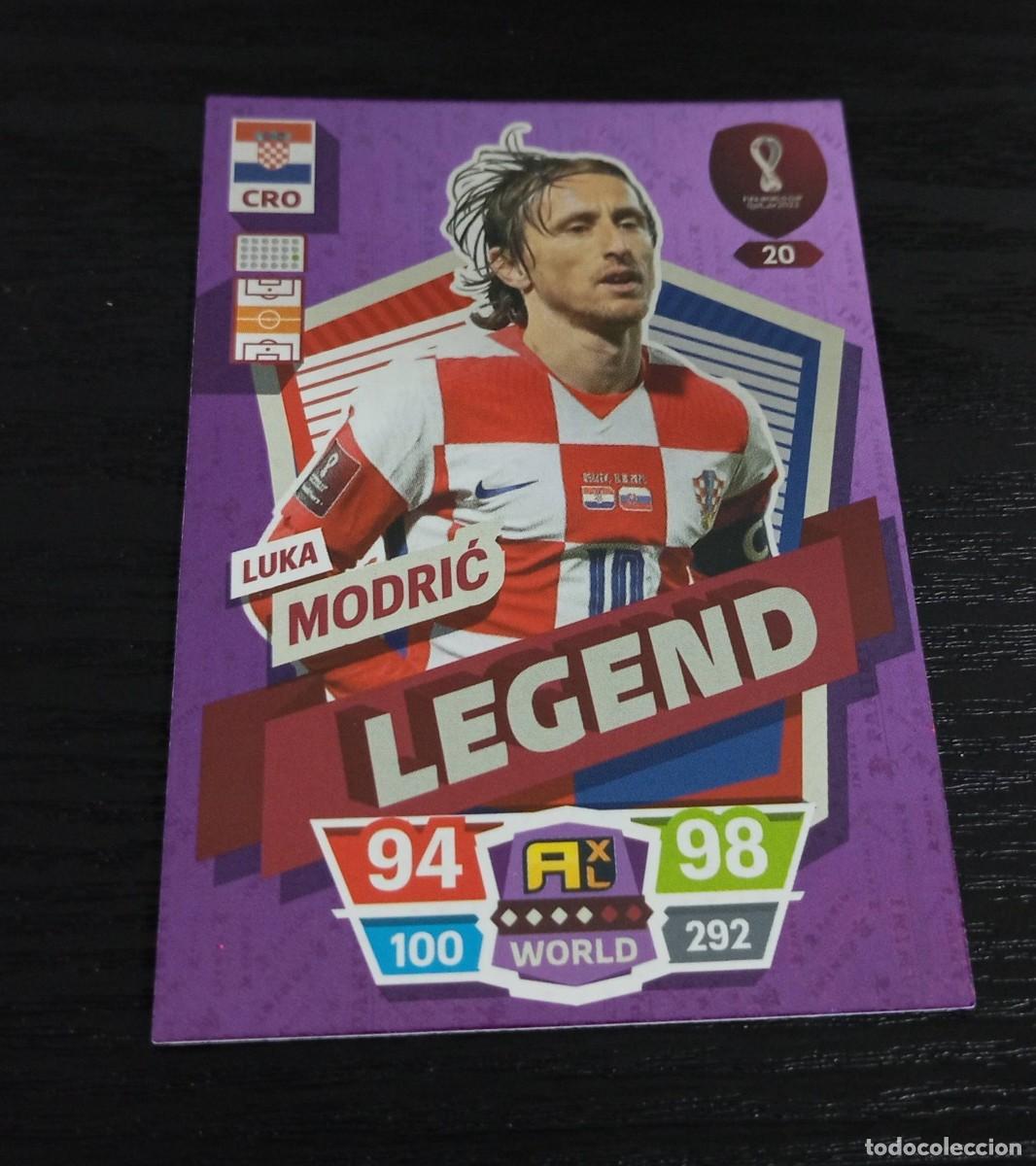 Football Stickers: -ADRENALYN XL MUNDIAL FIFA WORLD CUP QATAR 2022 : 20 LUKA MODRIC ( CROACIA ) -- LEGEND --