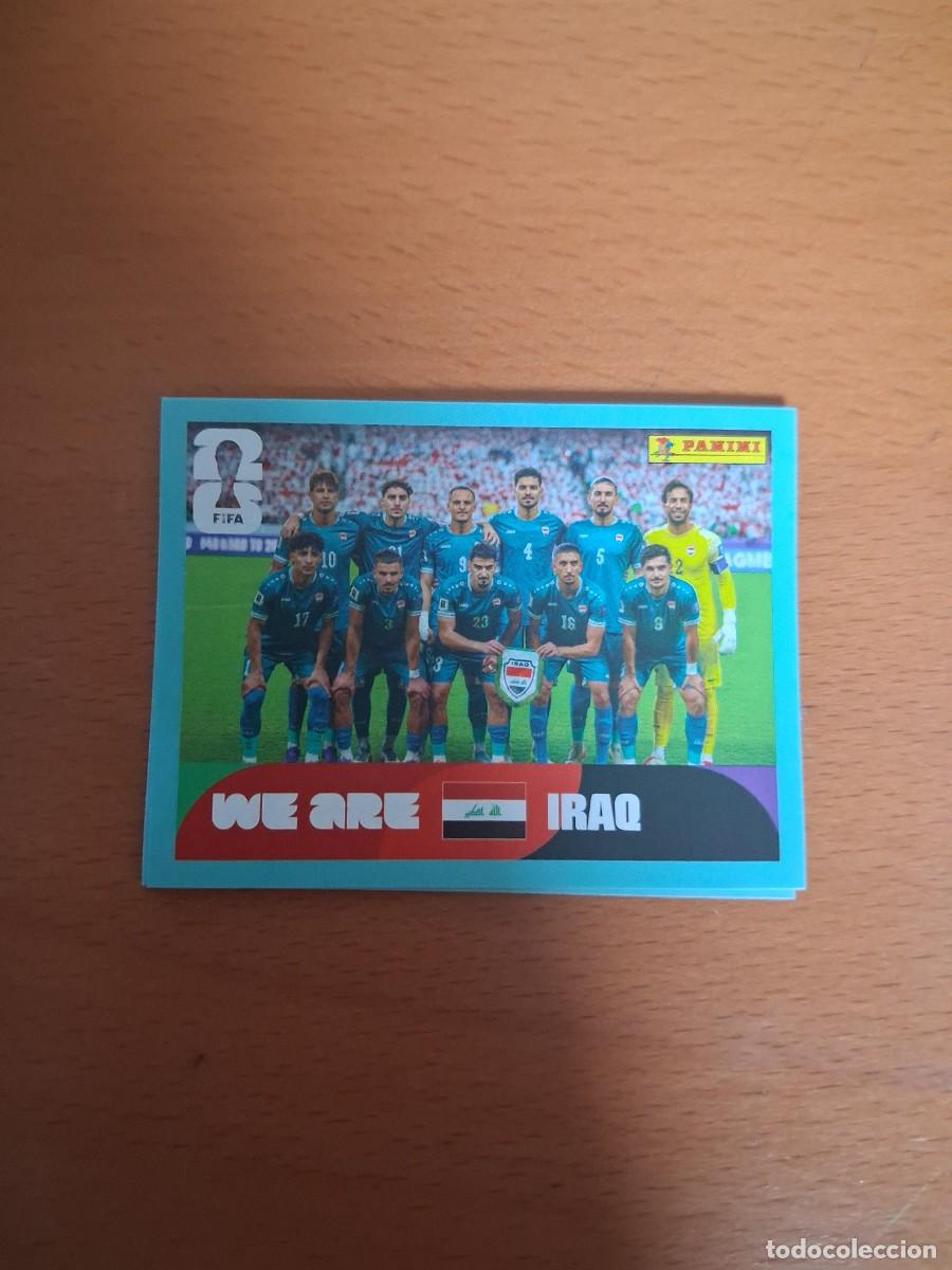 Cromos de F&uacute;tbol: Fifa World Cup 26 Mundial 2026 IRQ 13 Iraq Foto de Equipo Plantilla Alineacion