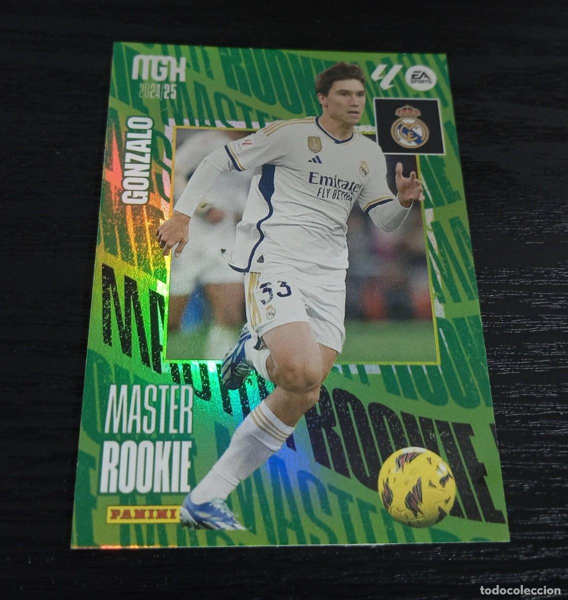 Cromos de F&uacute;tbol: -MEGACRACKS 24-25 : 412 GONZALO ( REAL MADRID ) -- MASTER ROOKIE --