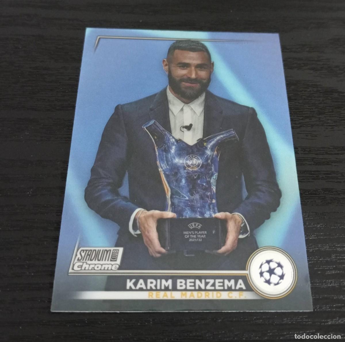 Cromos de F&uacute;tbol: -TOPPS STADIUM CLUB CHROME UEFA 22-23 : 3 BENZEMA ( REAL MADRID )