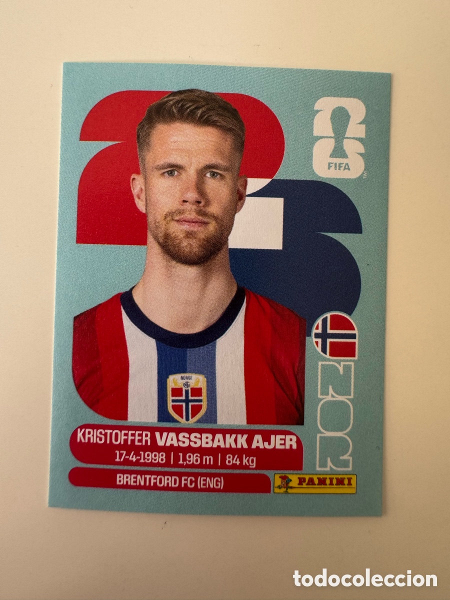 Cromos de Futebol: Noruega NOR MUNDIAL FIFA WORLD CUP 2026 STICKER PANINI NOR5 &ndash; Kristoffer Vassbakk Ajer N&ordm; 5