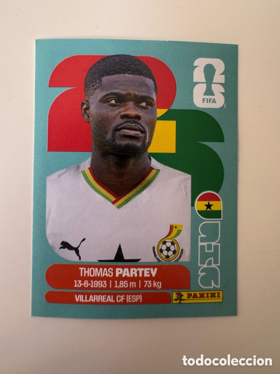 Cromos de F&uacute;tbol: Ghana GHA MUNDIAL FIFA WORLD CUP 2026 STICKER PANINI GHA10 &ndash; Thomas Partey N&ordm; 10