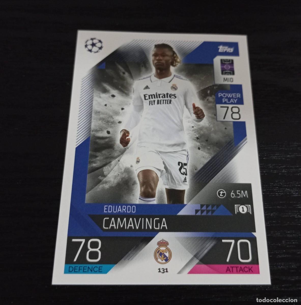 Cromos de F&uacute;tbol: -TOPPS MATCH ATTAX 22-23 : 131 CAMAVINGA ( REAL MADRID )