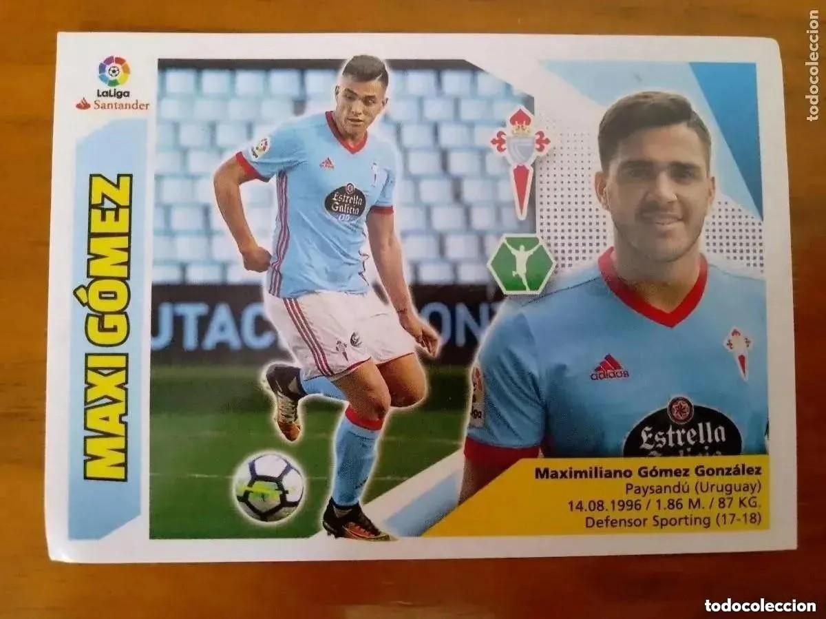 Cromos de F&uacute;tbol: CROMO MAXI GOMEZ. CELTA. LIGA ESTE 17-18. NUM 15. NUEVO. SIN PEGAR.