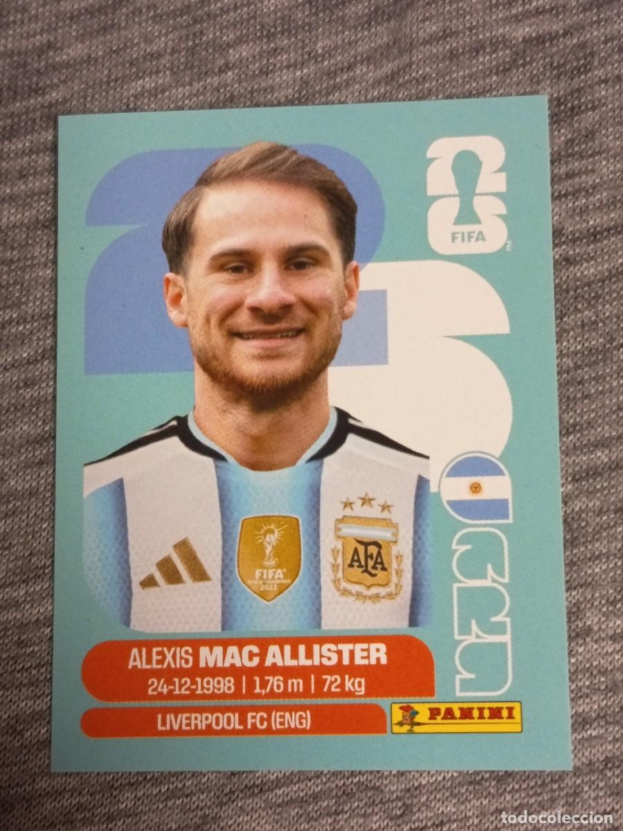 Cromos de F&uacute;tbol: MAC ALLISTER ARG 9 STICKER MUNDIAL 2026 PANINI FIFA WORLD CUP NUEVO