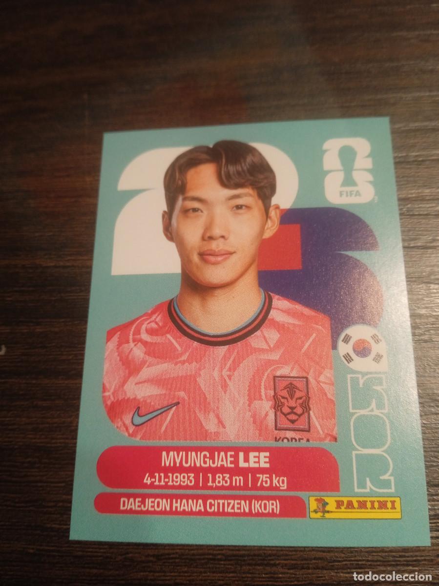 Cromos de F&uacute;tbol: Cromo Mundial Futbol 2026 Panini canada usa Mexico Corea sur Myungjae lee KOR 9