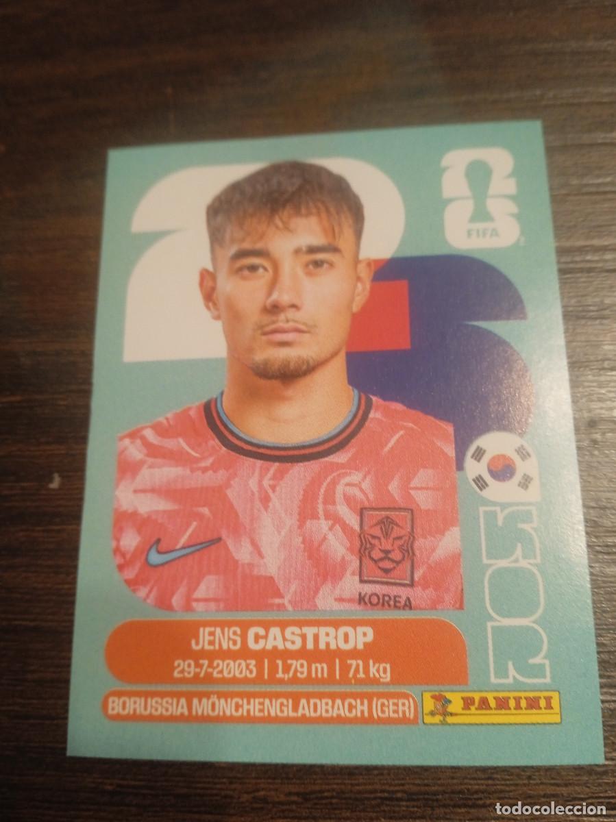 Cromos de F&uacute;tbol: Cromo Mundial Futbol 2026 Panini canada usa Mexico Corea sur Jens Castrop KOR 15