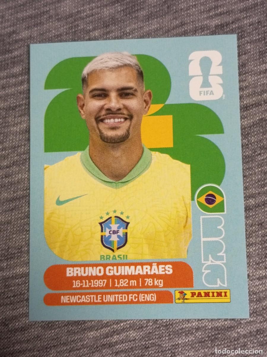Cromos de F&uacute;tbol: BRUNO GUIMARAES BRA 11 STICKER MUNDIAL 2026 PANINI FIFA WORLD CUP NUEVO