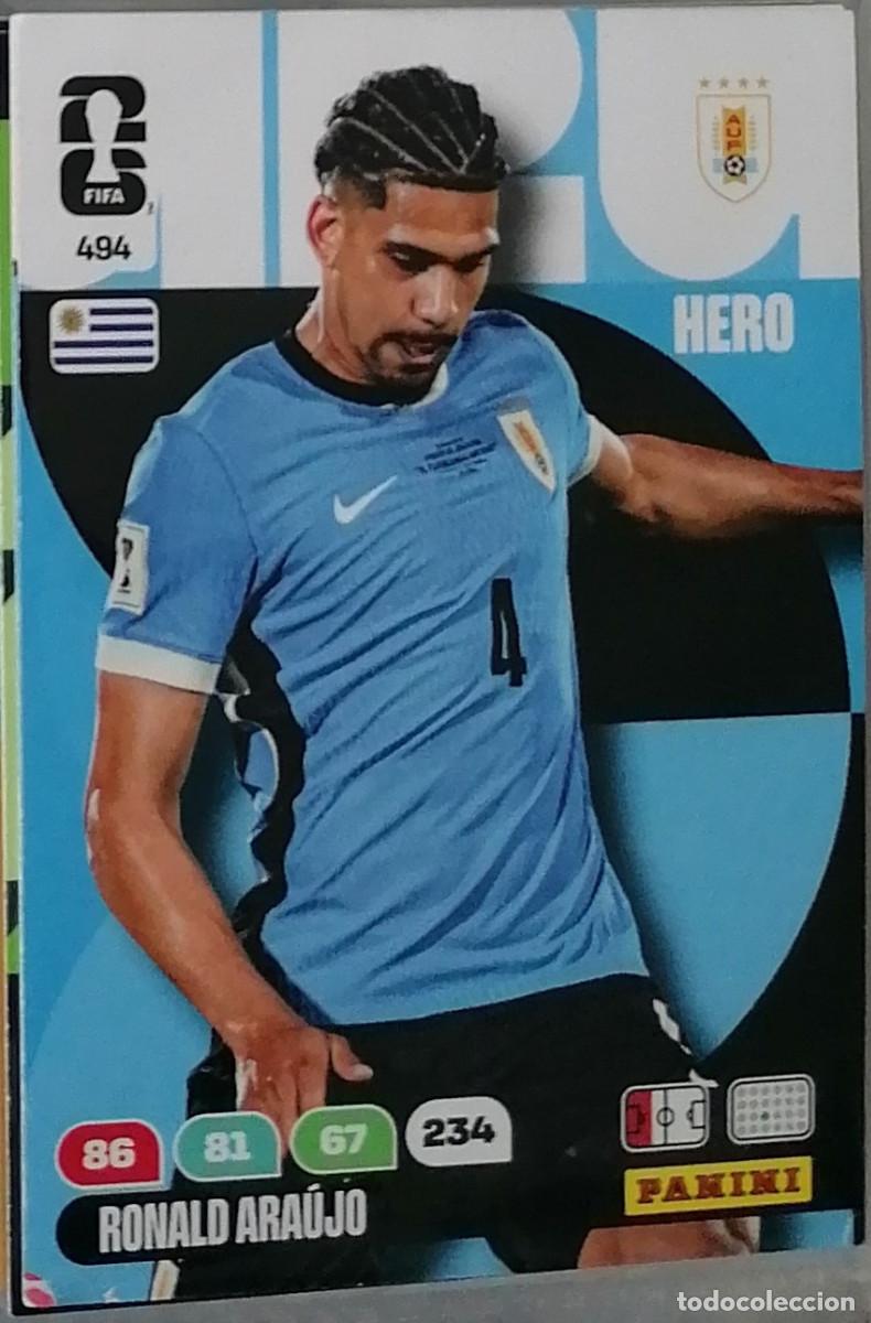 Cromos de F&uacute;tbol: 494 ARAUJO Hero World Cup 2026 Adrenalyn XL Panini