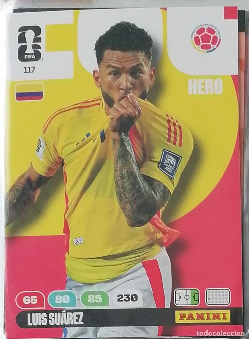 Cromos de F&uacute;tbol: 117 LUIS SUAREZ Hero World Cup 2026 Adrenalyn XL Panini