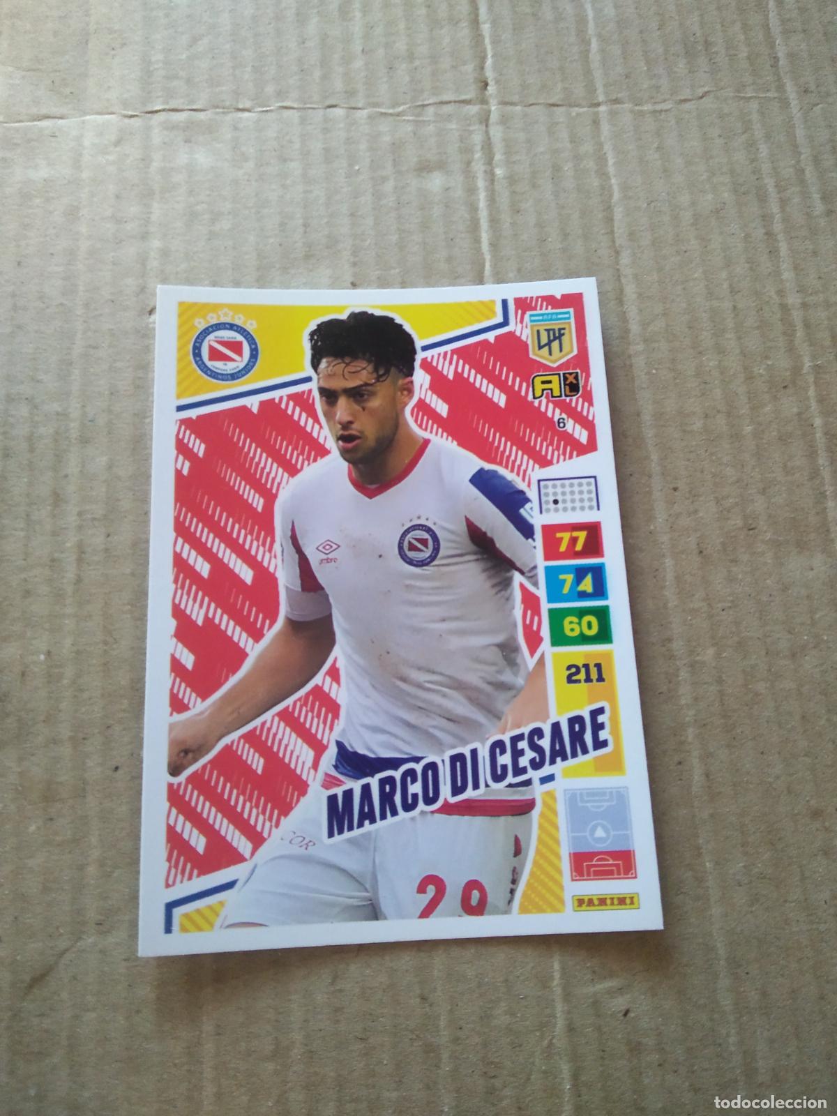 Cartes &agrave; collectionner de Football: 6 MARCO DI CESARE ARGENTINOS JUNIORS CROMO FUTBOL PANINI ARGENTINO 2023 LIGA ARGENTINA ADRENALYN