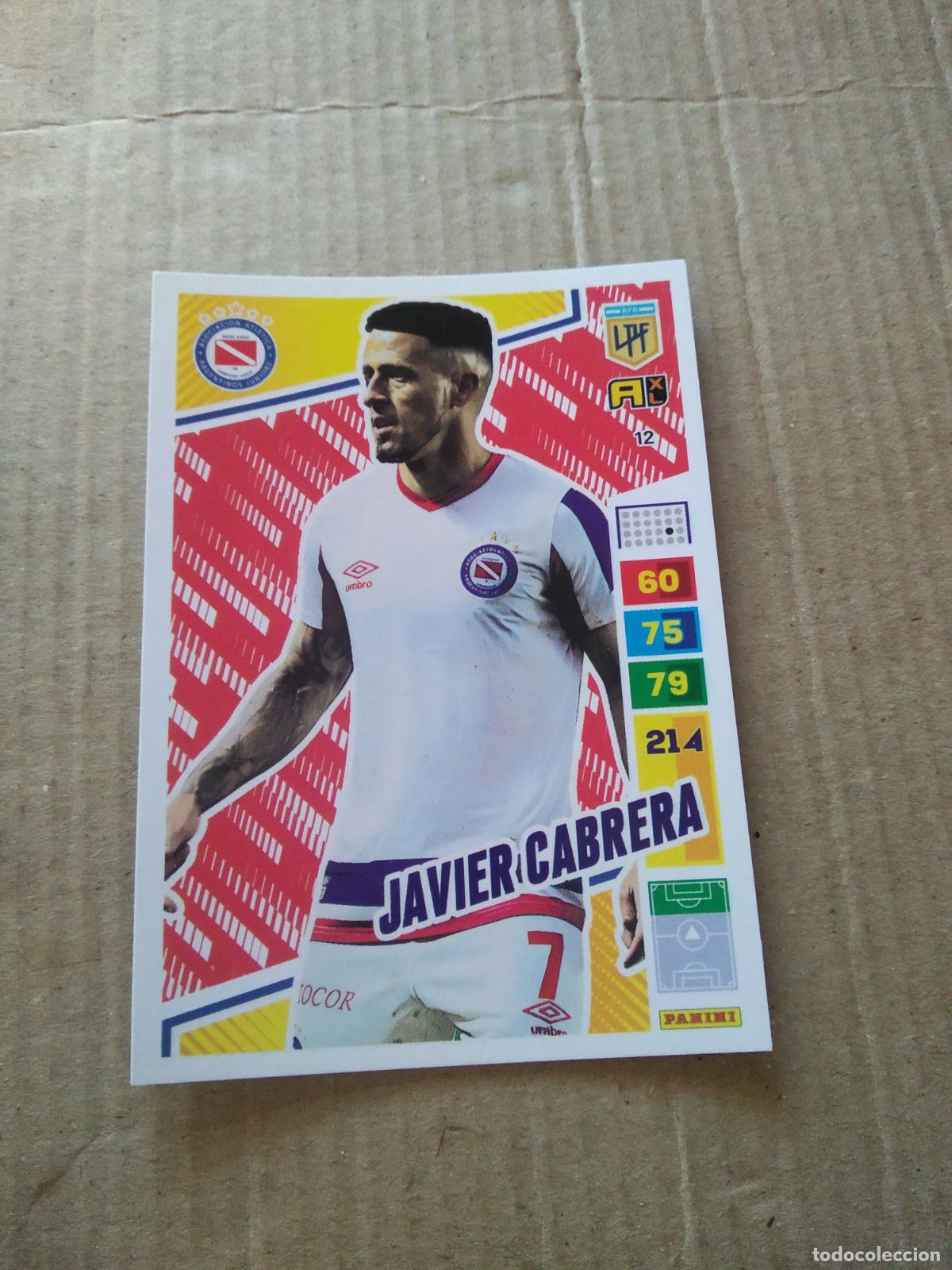Cromos de F&uacute;tbol: 12 JAVIER CABRERA ARGENTINOS JUNIORS CROMO FUTBOL PANINI ARGENTINO 2023 LIGA ARGENTINA ADRENALYN