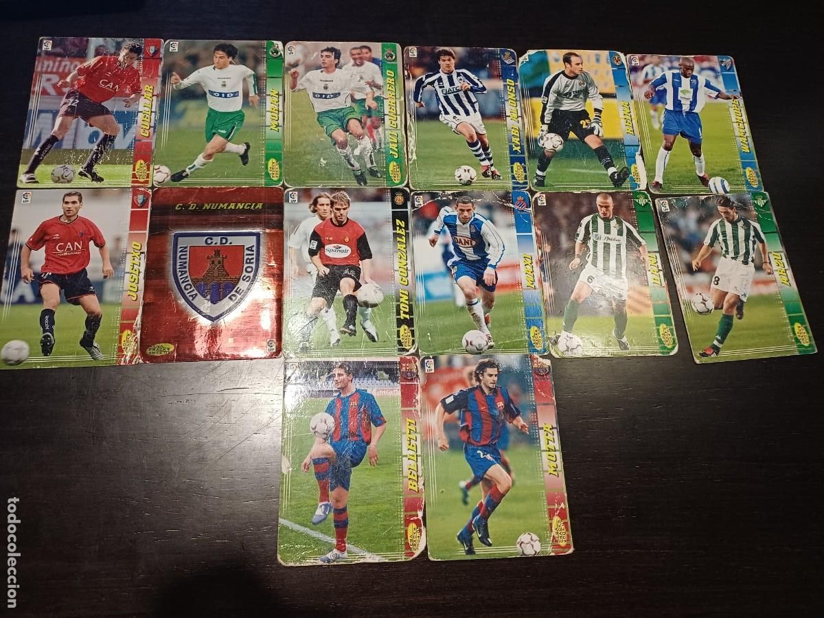 Cromos de F&uacute;tbol: Lote 14 cromos Megacracks 04/05 2004/2005. Muy MAL estado