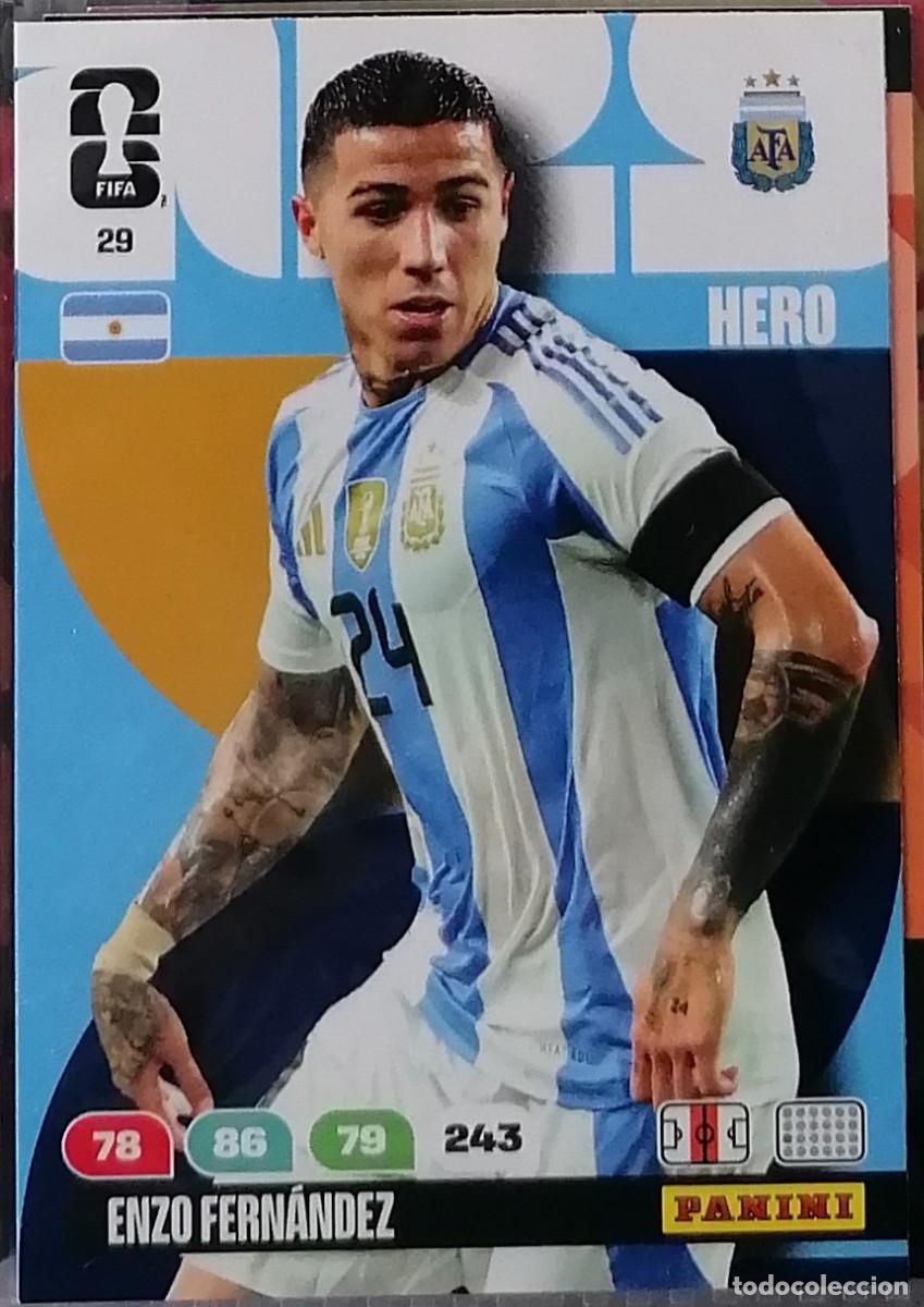 Cromos de F&uacute;tbol: 29 ENZO FERNANDEZ Hero World Cup 2026 Adrenalyn XL Panini