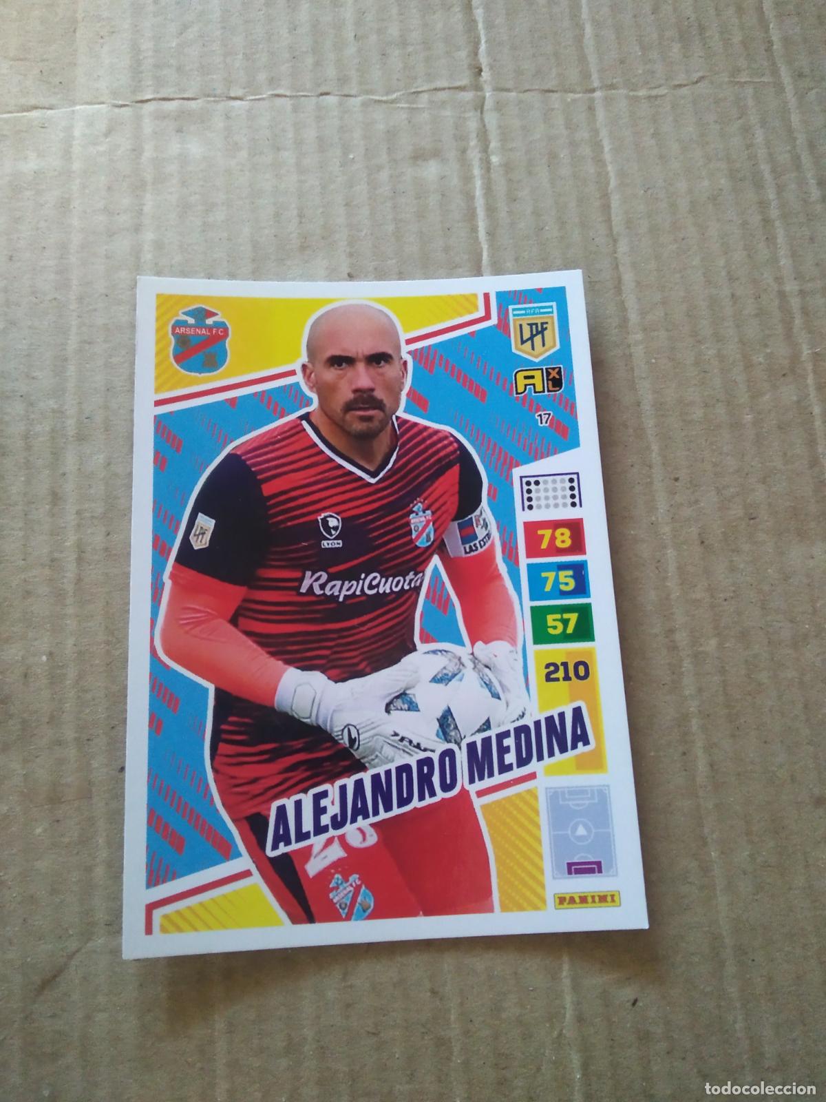 Cromos de F&uacute;tbol: 17 ALEJANDRO MEDINA ARSENAL CROMO FUTBOL PANINI ARGENTINO 2023 LIGA ARGENTINA ADRENALYN