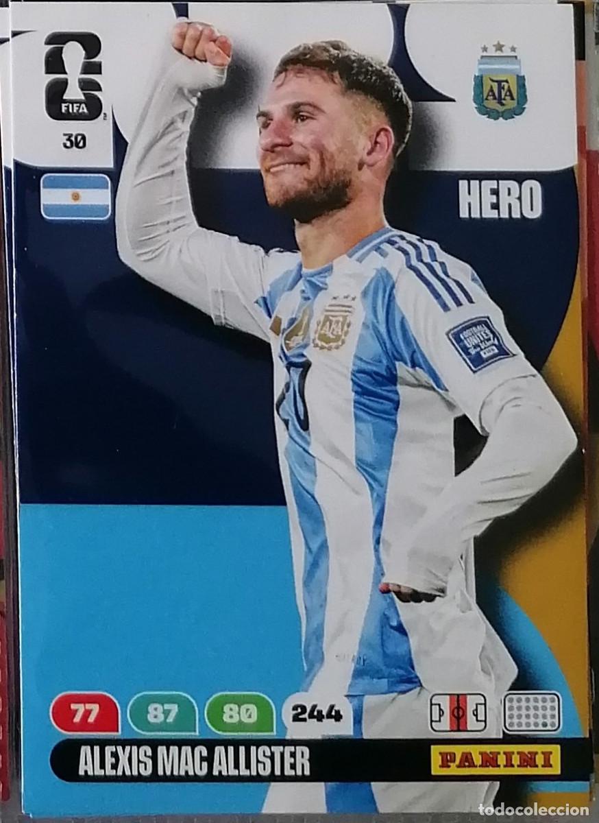 Cromos de F&uacute;tbol: 30 MAC ALLISTER Hero World Cup 2026 Adrenalyn XL Panini