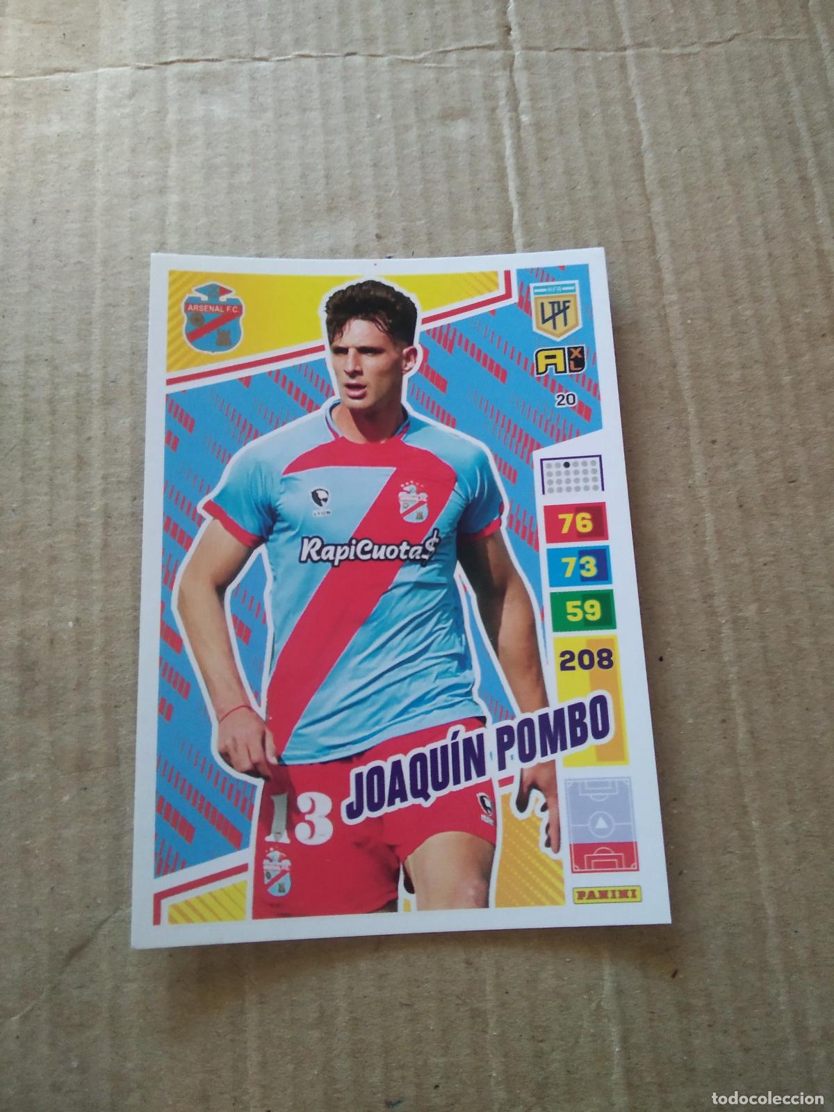 Cromos de F&uacute;tbol: 20 JOAQUIN POMBO ARSENAL CROMO FUTBOL PANINI ARGENTINO 2023 LIGA ARGENTINA ADRENALYN