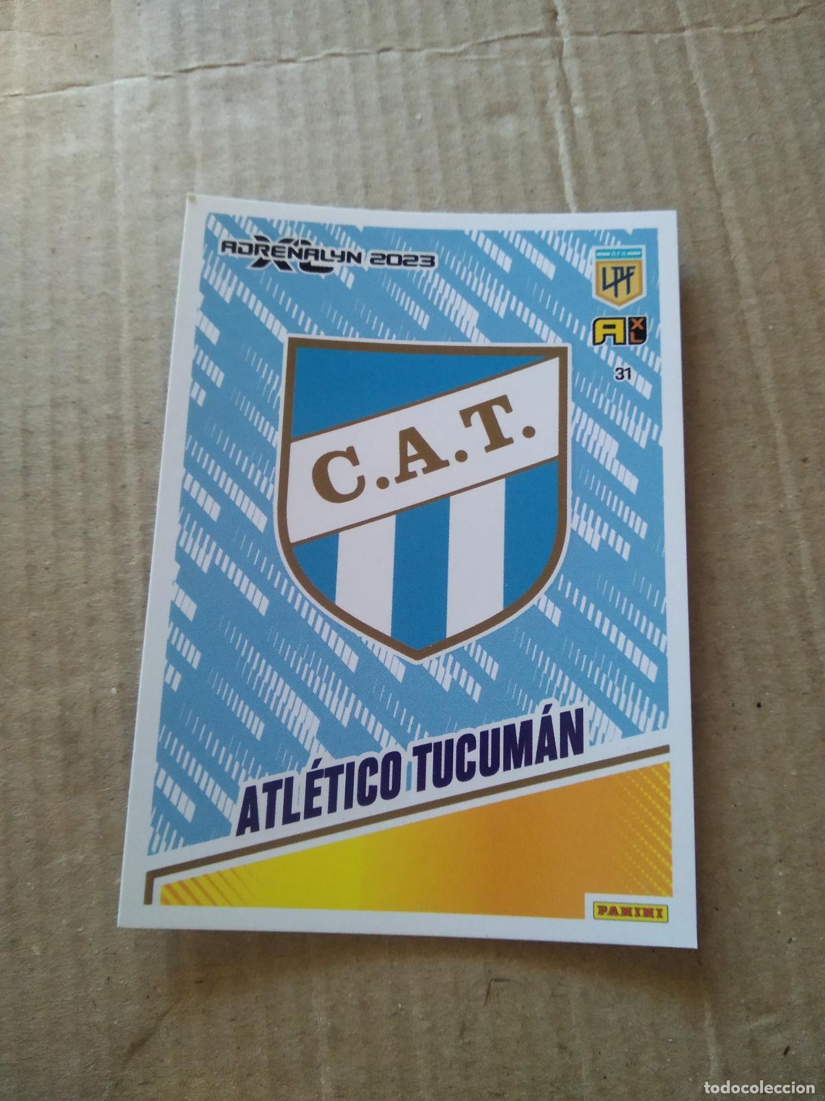 Cromos de F&uacute;tbol: 31 ESCUDO ATLETICO TUCUMAN CROMO FUTBOL PANINI ARGENTINO 2023 LIGA ARGENTINA ADRENALYN