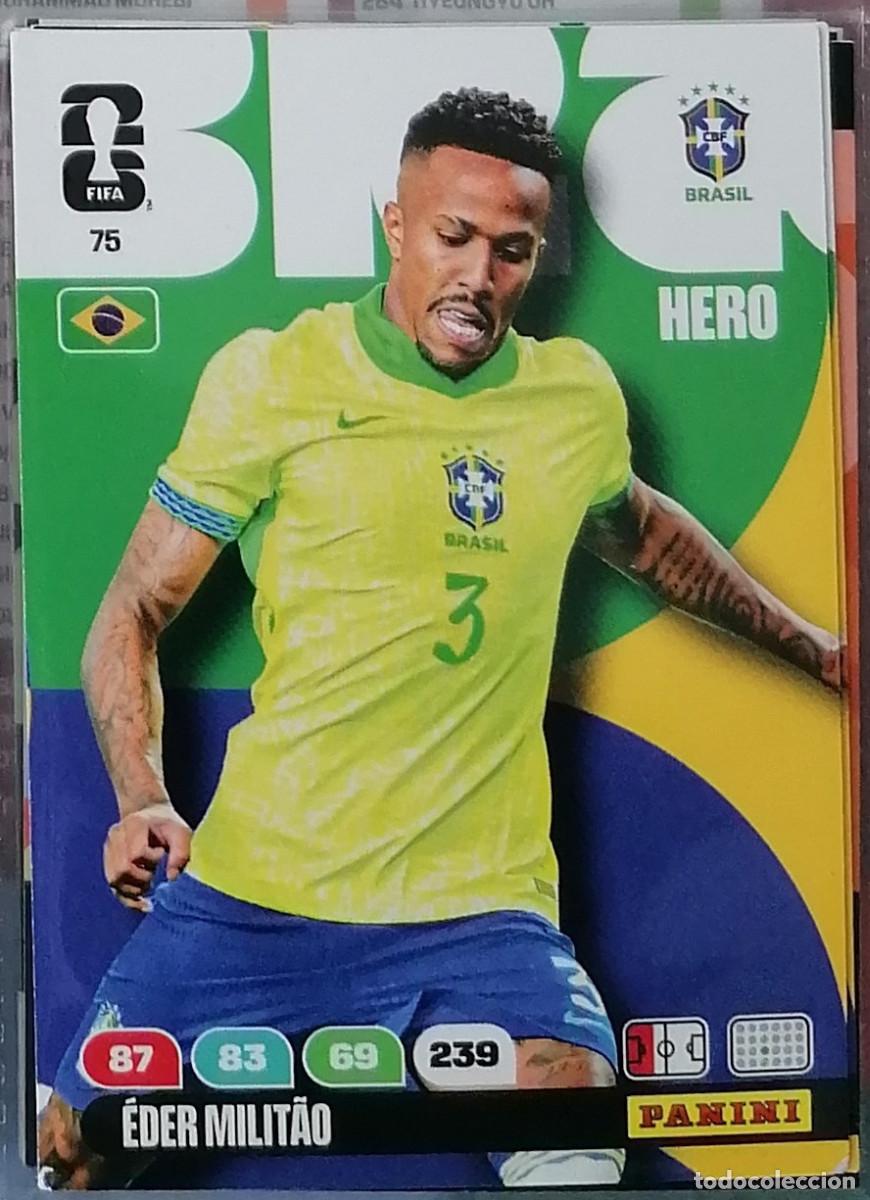 Cromos de F&uacute;tbol: 75 MILITAO Hero World Cup 2026 Adrenalyn XL Panini