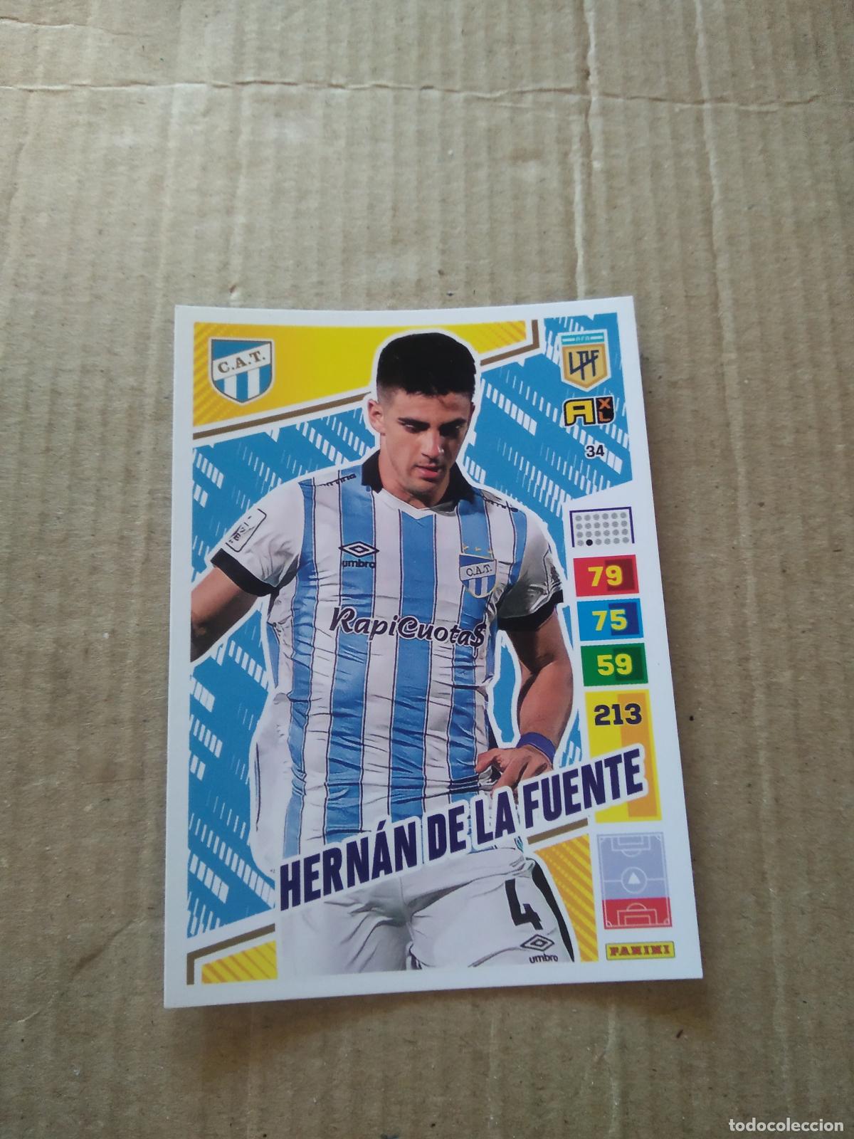 Cromos de F&uacute;tbol: 34 HERNAN DE LA FUENTE ATLETICO TUCUMAN CROMO FUTBOL PANINI ARGENTINO 2023 LIGA ARGENTINA ADRENALYN