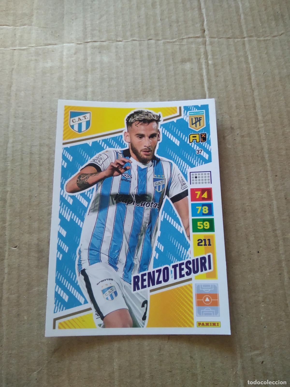 Cromos de F&uacute;tbol: 37 RENZO TESURI ATLETICO TUCUMAN CROMO FUTBOL PANINI ARGENTINO 2023 LIGA ARGENTINA ADRENALYN