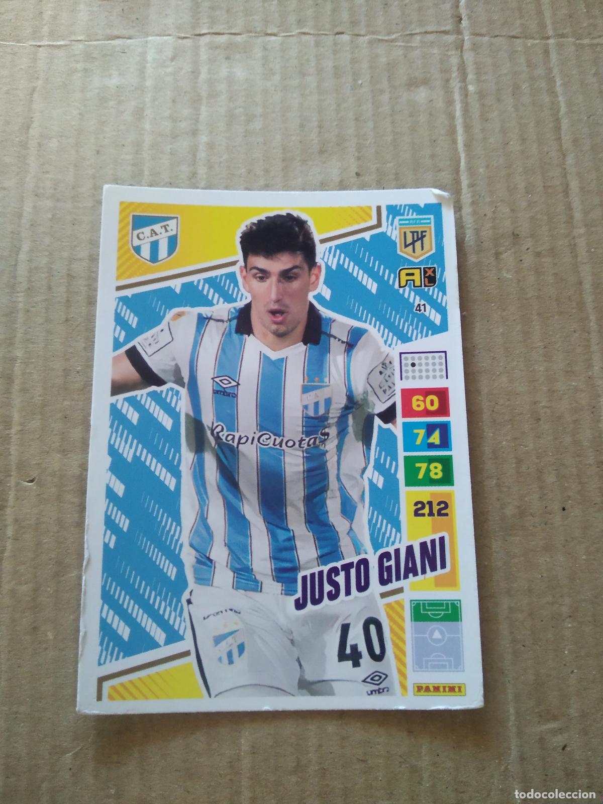 Cromos de F&uacute;tbol: 41 JUSTO GIANI ATLETICO TUCUMAN CROMO FUTBOL PANINI ARGENTINO 2023 LIGA ARGENTINA ADRENALYN