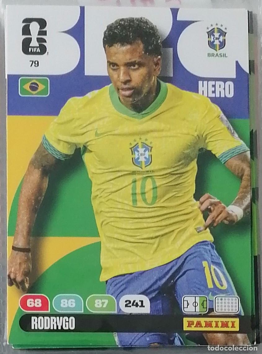 Cromos de F&uacute;tbol: 79 RODRYGO Hero World Cup 2026 Adrenalyn XL Panini