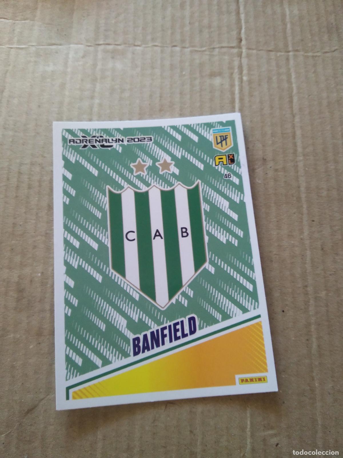 Cromos de F&uacute;tbol: 46 ESCUDO BANFIELD CROMO FUTBOL PANINI ARGENTINO 2023 LIGA ARGENTINA ADRENALYN