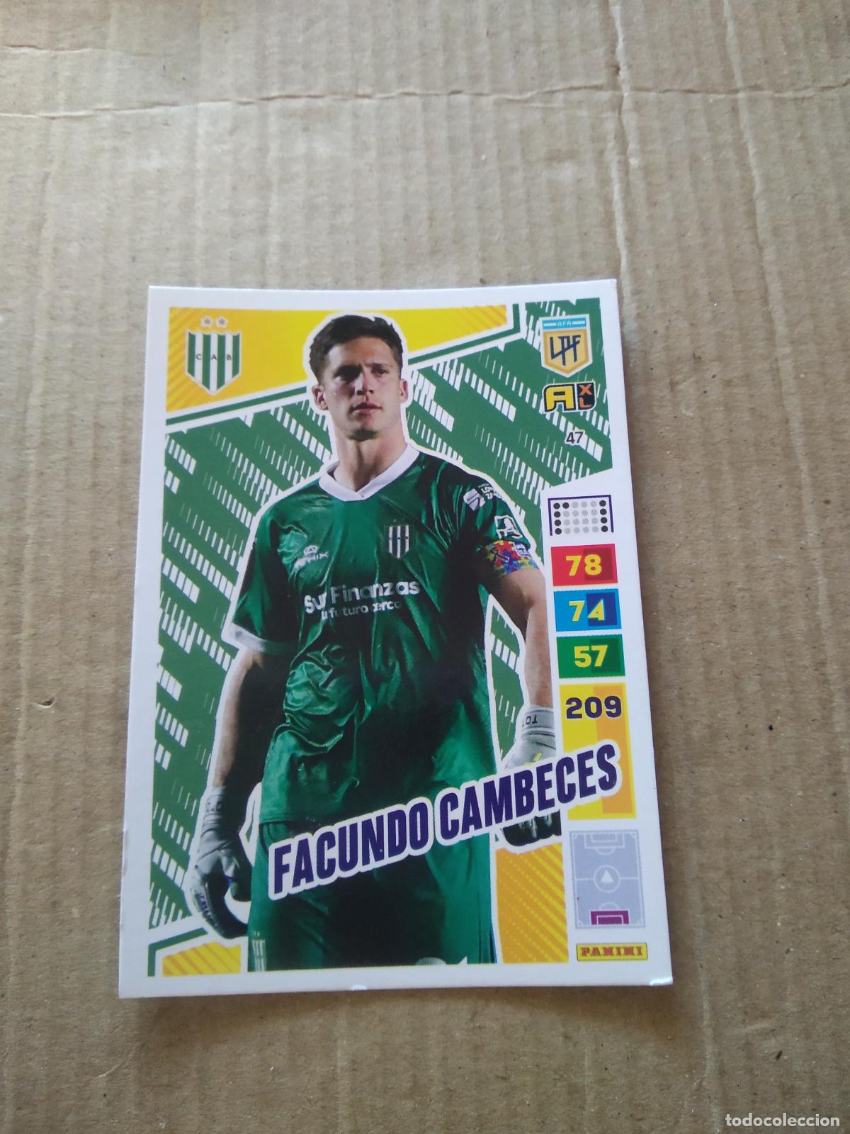 Cromos de F&uacute;tbol: 47 FACUNDO CAMBECES BANFIELD CROMO FUTBOL PANINI ARGENTINO 2023 LIGA ARGENTINA ADRENALYN