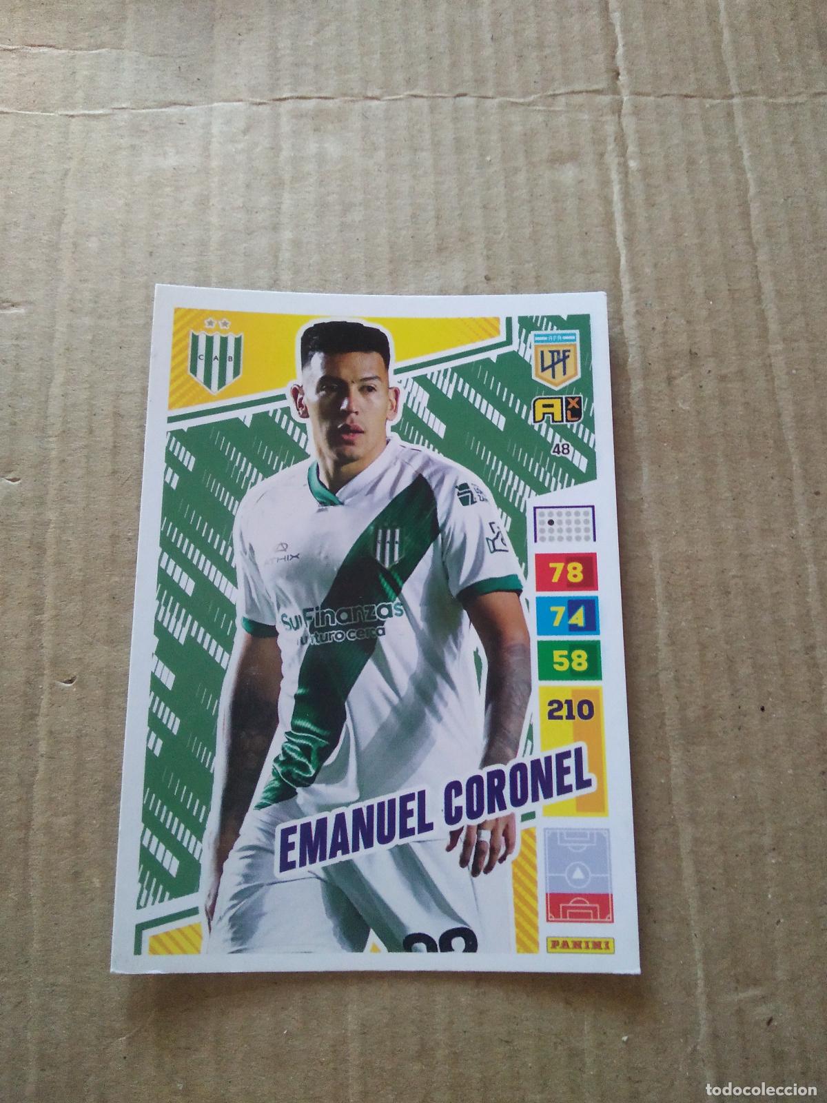 Cromos de F&uacute;tbol: 48 EMANUEL CORONEL BANFIELD CROMO FUTBOL PANINI ARGENTINO 2023 LIGA ARGENTINA ADRENALYN