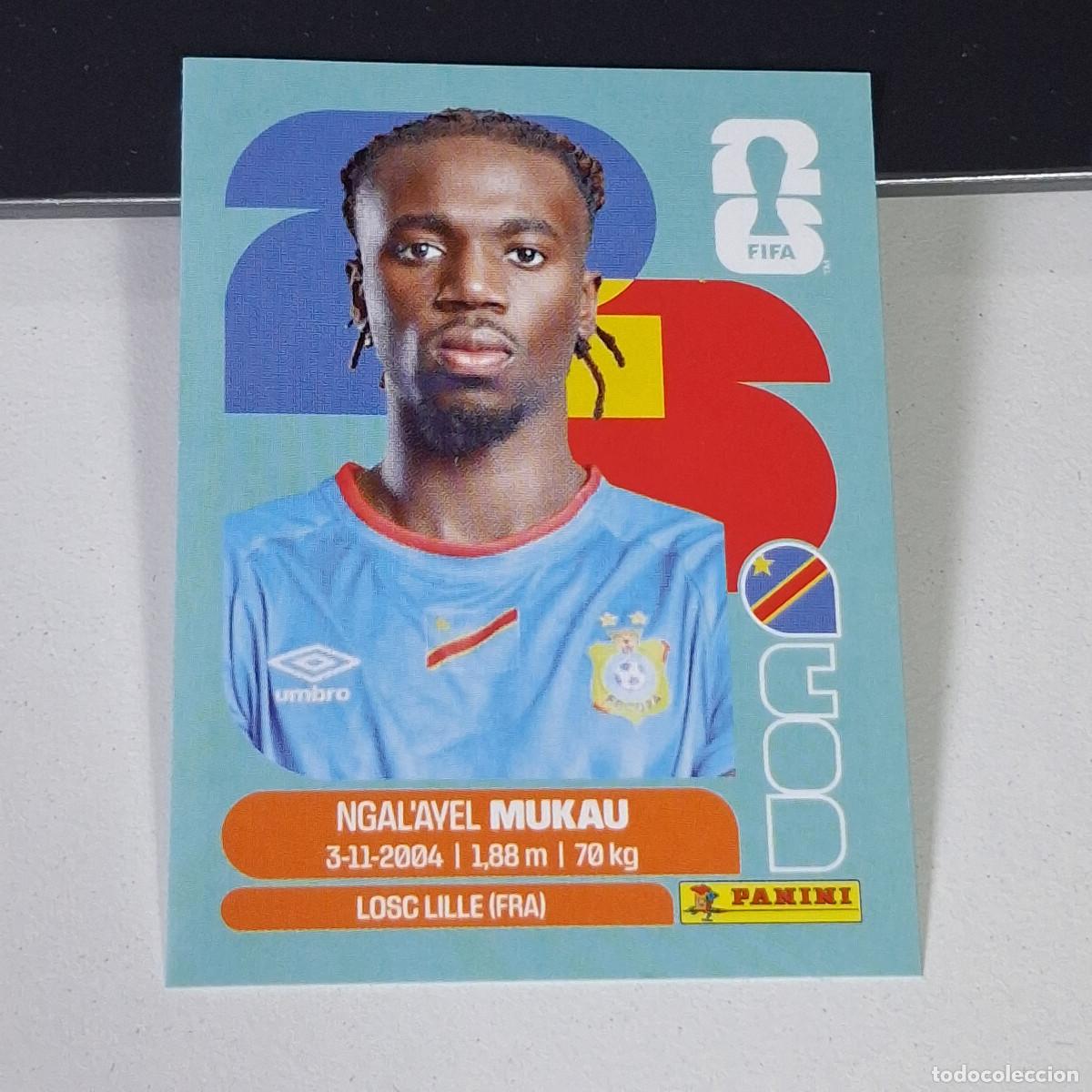 Cromos de F&uacute;tbol: B2 COD 9 COD9 NGAL&acute;AVEL MUKAU CONGO COD MUNDIAL FIFA WORLD CUP 2026 STICKER PANINI