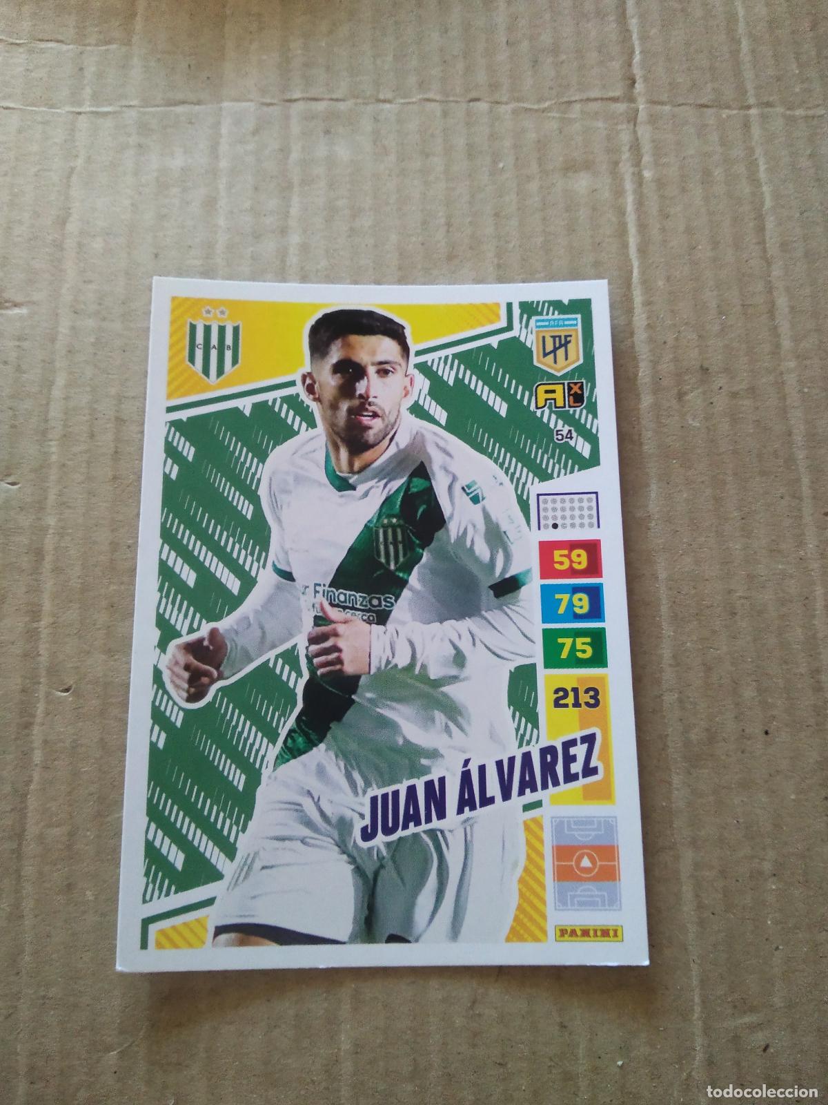 Cromos de F&uacute;tbol: 54 JUAN ALVAREZ BANFIELD CROMO FUTBOL PANINI ARGENTINO 2023 LIGA ARGENTINA ADRENALYN