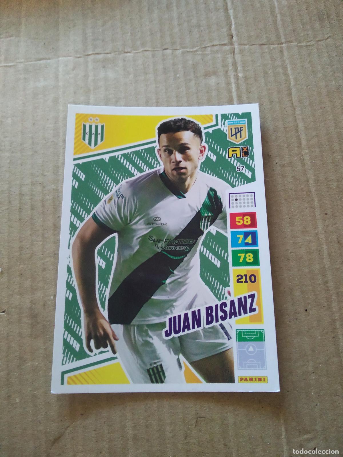 Cromos de F&uacute;tbol: 57 JUAN BISANZ BANFIELD CROMO FUTBOL PANINI ARGENTINO 2023 LIGA ARGENTINA ADRENALYN