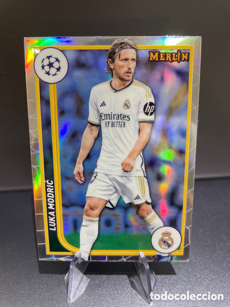 Cromos de F&uacute;tbol: Luka Modric 106 Refractor Topps Merlin 2024 Real Madrid