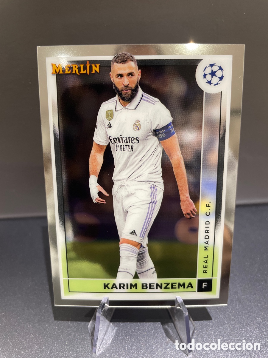 Cromos de F&uacute;tbol: Benzema 120 Topps Merlin 2022-23 Real Madrid