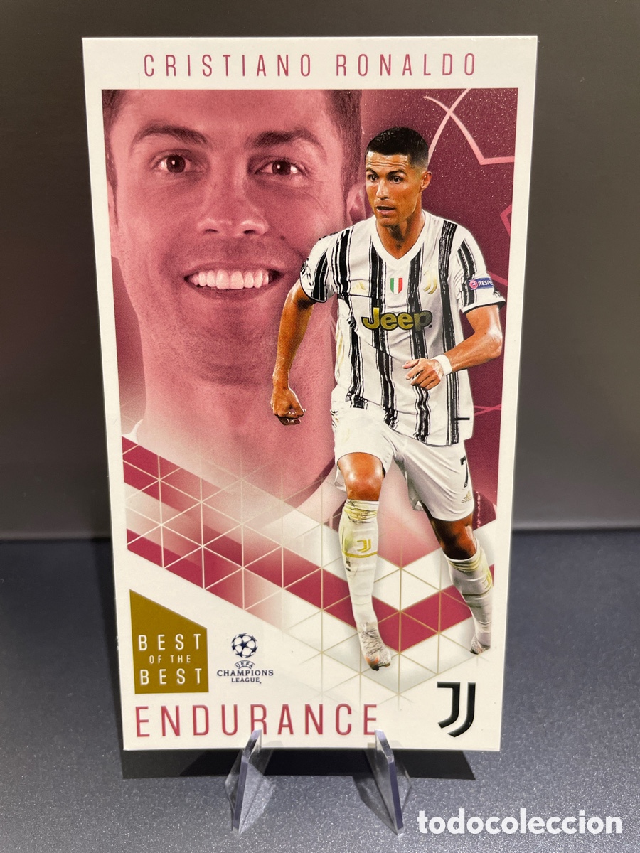 Cromos de F&uacute;tbol: Cristiano Ronaldo 55 Endurance Best of the Best UCL 2020-21 Topps Juventus