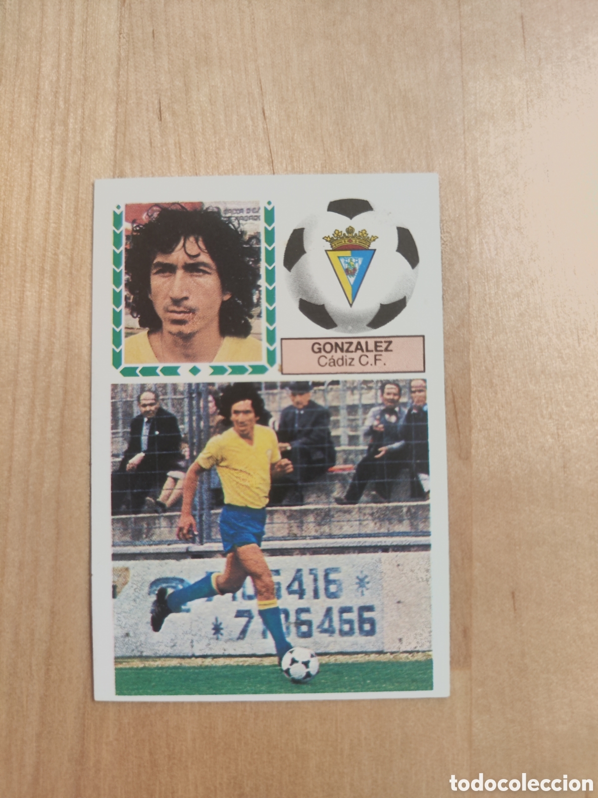 Figurine di Calcio: Este 83 84 sin pegar buen estado C&aacute;diz M&aacute;gico Gonz&aacute;lez rookie versi&oacute;n medias azules