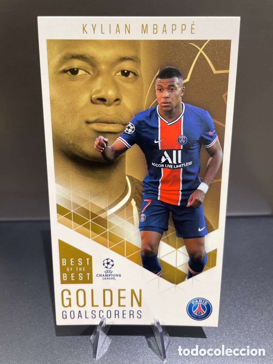 Fu&szlig;ball-Sticker: Mbappe 96 Golden Goalscorers Best of the Best UCL 2020-21 Topps PSG